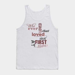 Christopher Marlowe Hero & Leander Love Quote (Colour) Tank Top